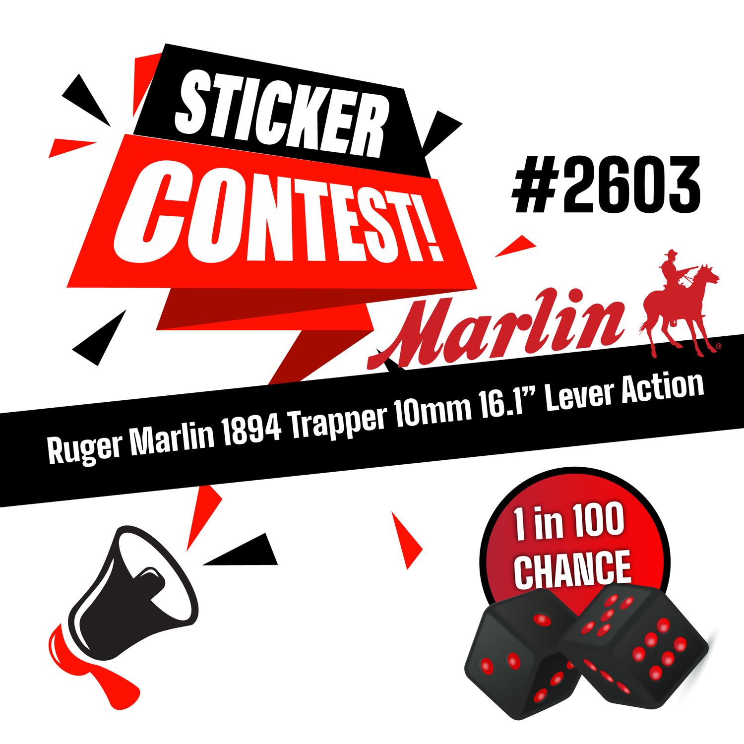 Sticker Contest #2603 - Ruger Marlin 1894 Trapper Sticker Contest #2603 - Ruger Marlin 1894 Trapper