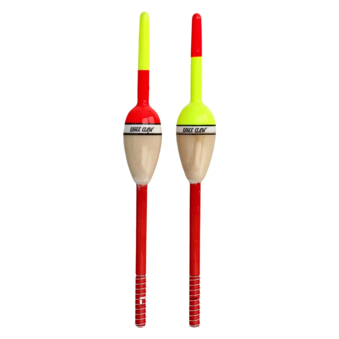 Eagle Claw Balsa Style Spring Floats 3/4 Eagle Claw Balsa Style Spring Floats 3/4"x3" (2 Pack)