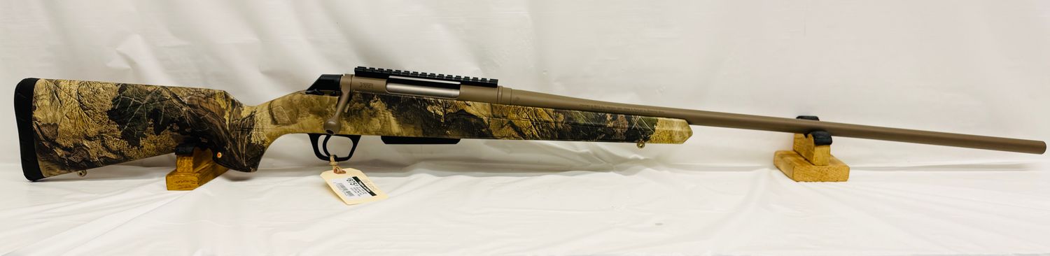 UG-22056 Used Winchester XPR 300 Win Mag Bolt Action Rifle W/ 24" FDE Cerekote Barrel, True Timber Strata Camo, Less Than 5 Rds Fired - Mint Condition!