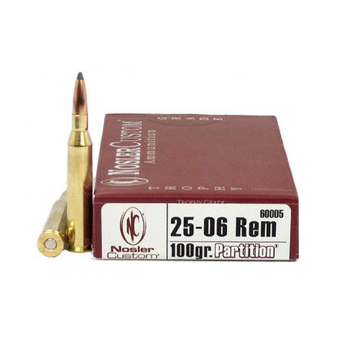 Nosler Trophy Grade .25-06 Rem. 100 Grain Partition Nosler Trophy Grade .25-06 Rem. 100 Grain Partition