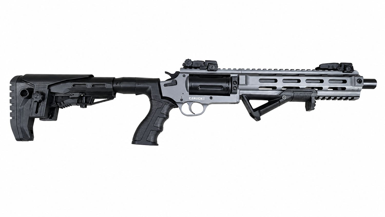 Canuck Evolve Tac 357 Mag/38 Spcl 9 Canuck Evolve Tac 357 Mag/38 Spcl 9" Barrel Distressed Gray Revolver Rifle