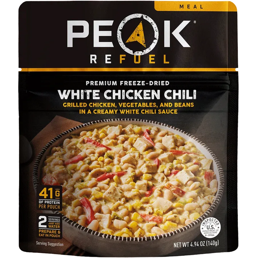 Peak Refuel Premium Freeze Dried Meal White Chicken Chilli Peak Refuel Premium Freeze Dried Meal White Chicken Chilli