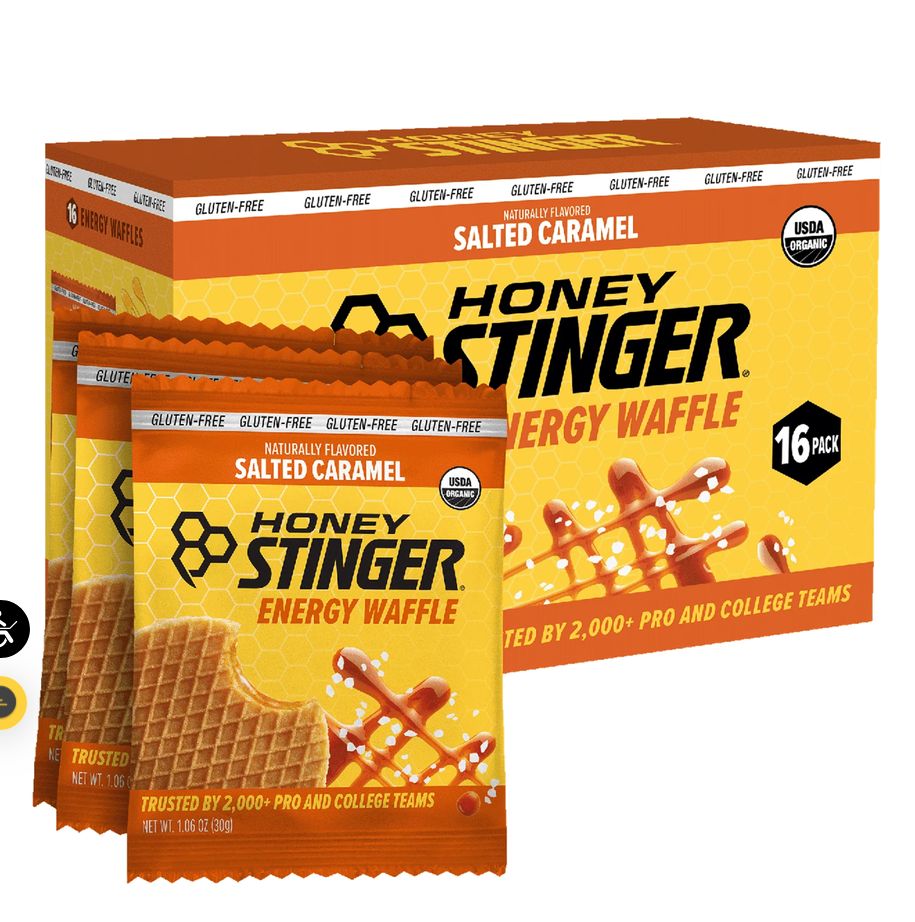 Honey Stinger Salted Caramel Waffle Gluten Free Honey Stinger Salted Caramel Waffle Gluten Free