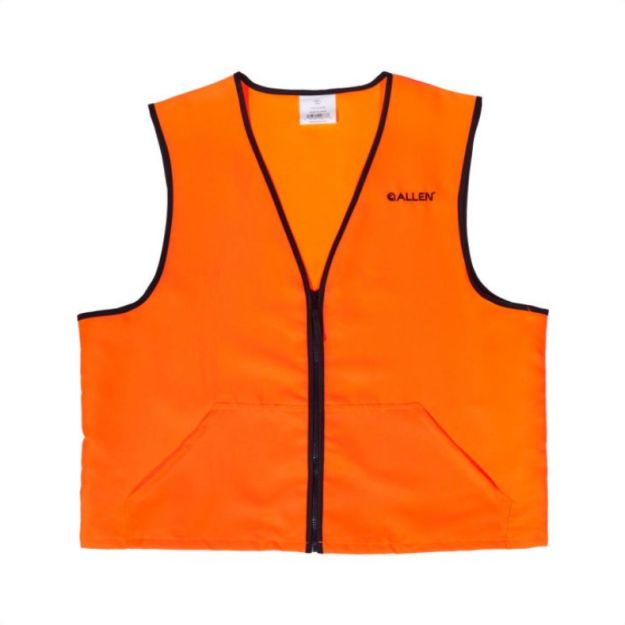 Deluxe Hunting Vest Blaze Orange, Size: Large