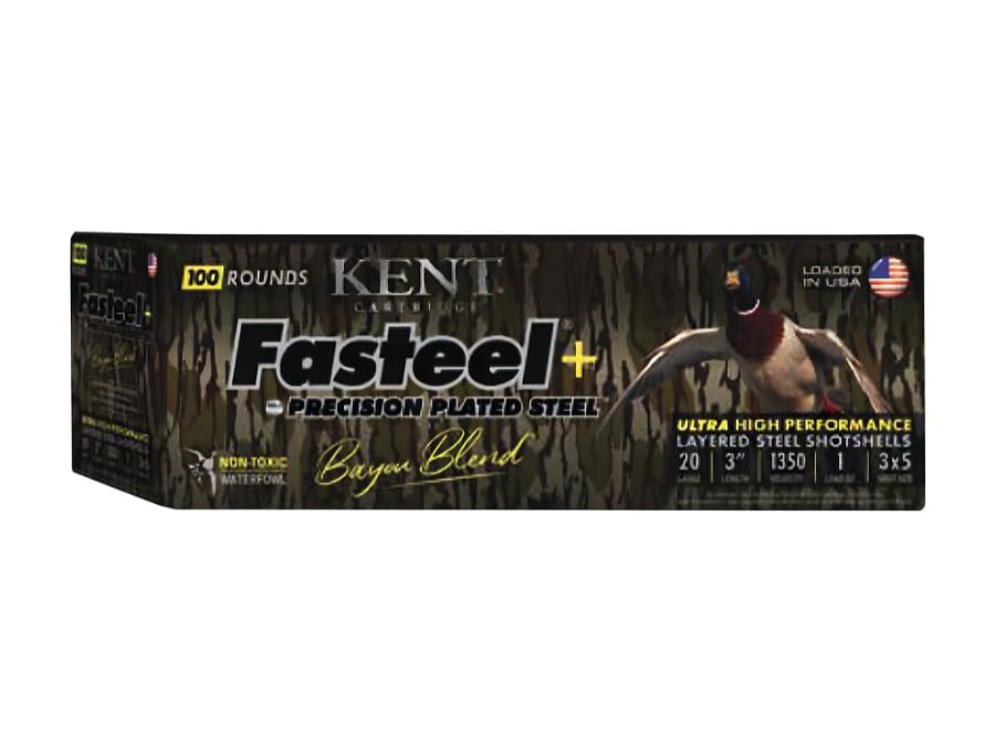 Kent Fasteel 20 Gauge 3" 1oz #3x5 Shot 1350 fps (25 Rounds)