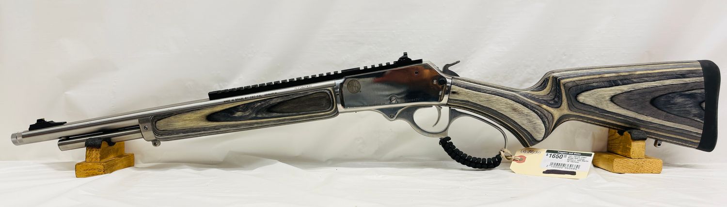 UG-22130 Used Rossi R95 Lever Action c .444 Marlin 18"/457mm Stainless 5-Round Laminated, One Box of Rounds Fired - Mint Condition!