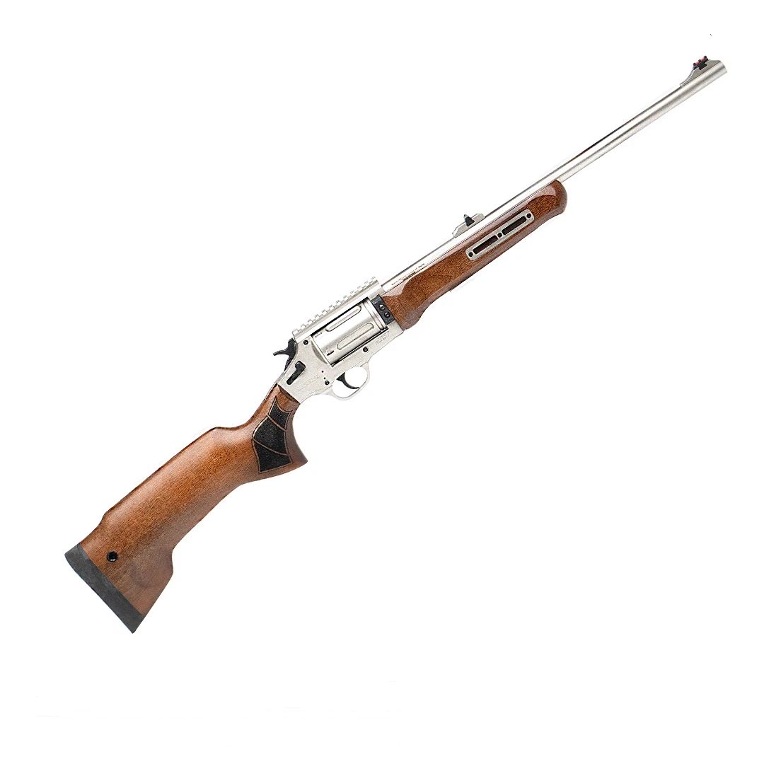 Canuck Evolve 410 Gauge/45 Colt 18 Canuck Evolve 410 Gauge/45 Colt 18" Nickel Barrel Walnut Stock Revolver Shotgun