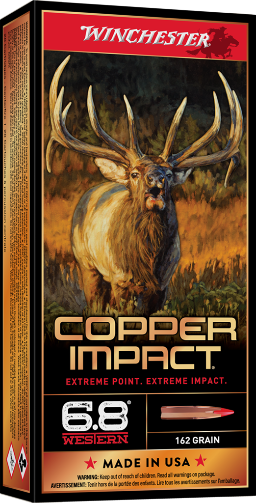 Winchester 6.8 Western 162 Grain Copper Impact LF (20 Rounds) Winchester 6.8 Western 162 Grain Copper Impact LF (20 Rounds)