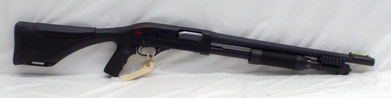 UG-22155 Used Winchester 12 Gauge Defender Pistol Grip Black Synthetic Pump Shotgun