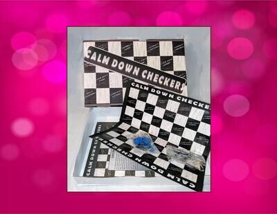 Calm Down Checkers Board Game