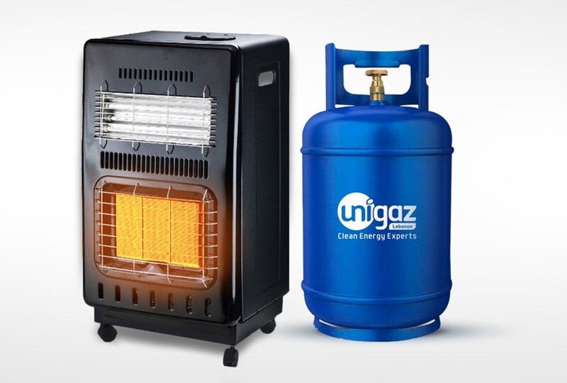 Blue Berry Gas Electric Heater & Cylinder Refill Bundle
