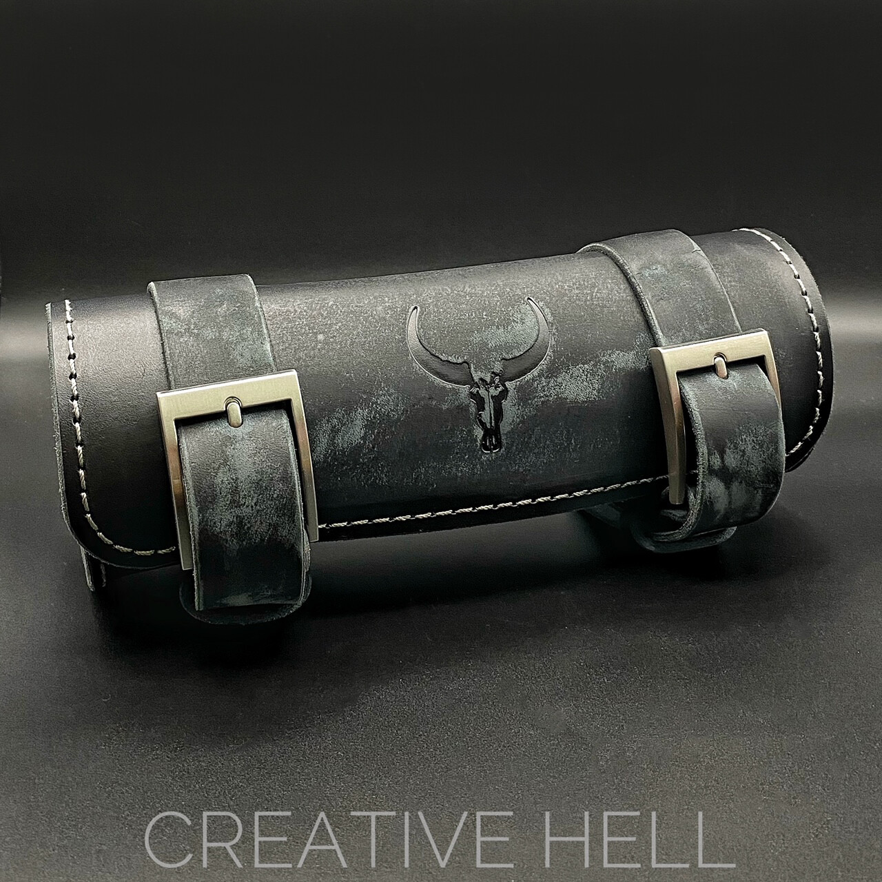 Lederrolle in Erebus Grey