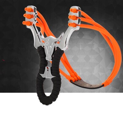 PROFI STAHL STEINSCHLEUDER Slingshot Zwille Sportschleuder Schleuder Ersatzgummi