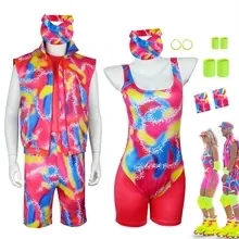 Barbie and Ken Movie Costume Sports Wear with Hat Adults