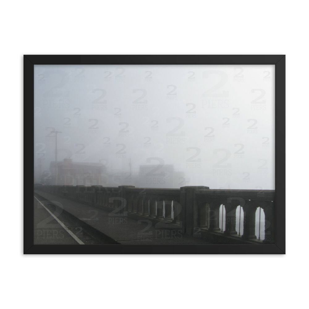 Coastal Bridge in Fog