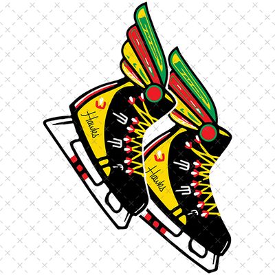 Chicago Blackhawks Skates