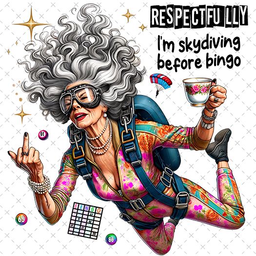 Respectfully Sky Dive Bingo