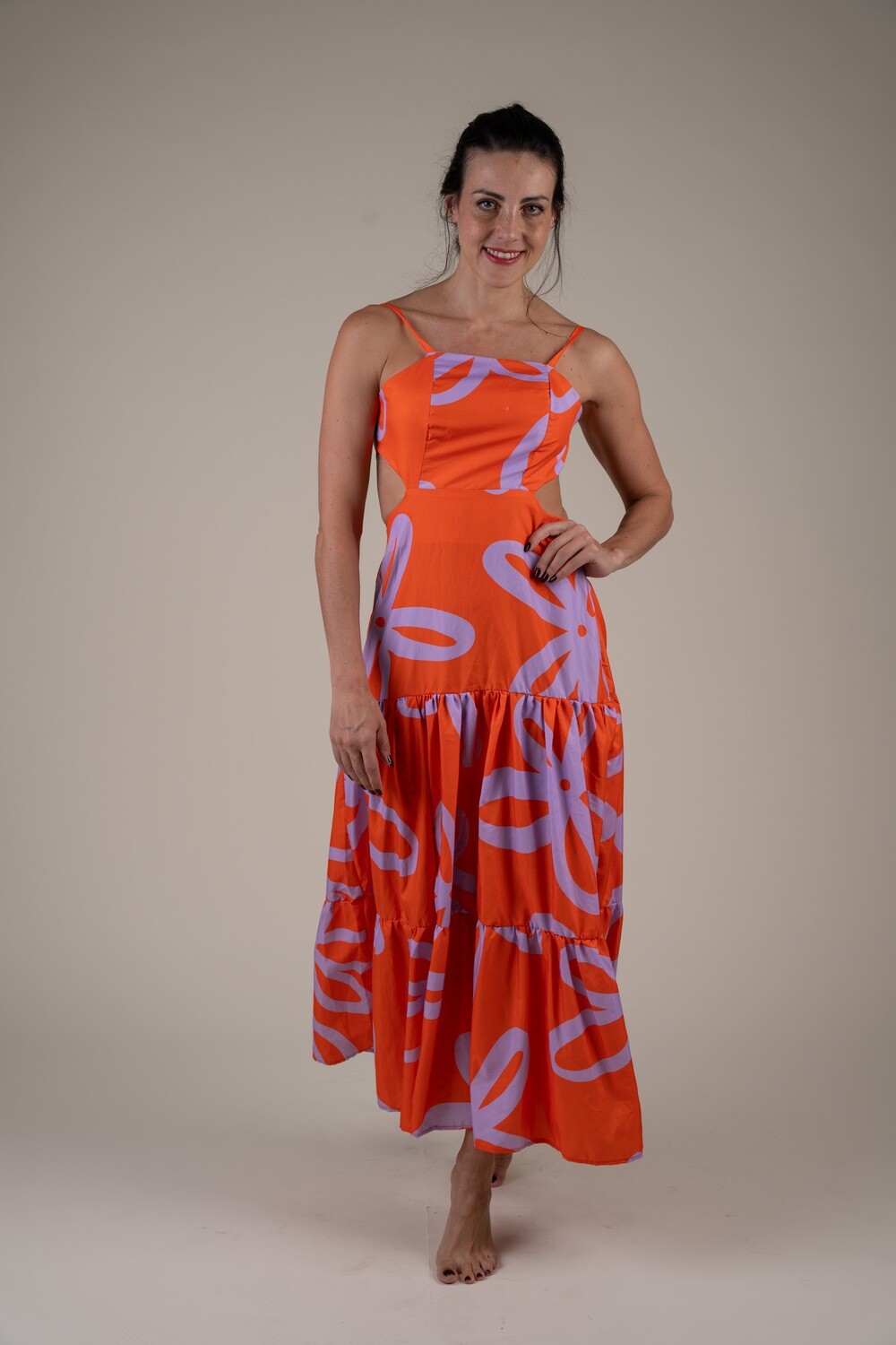 Vestido Leandra naranja