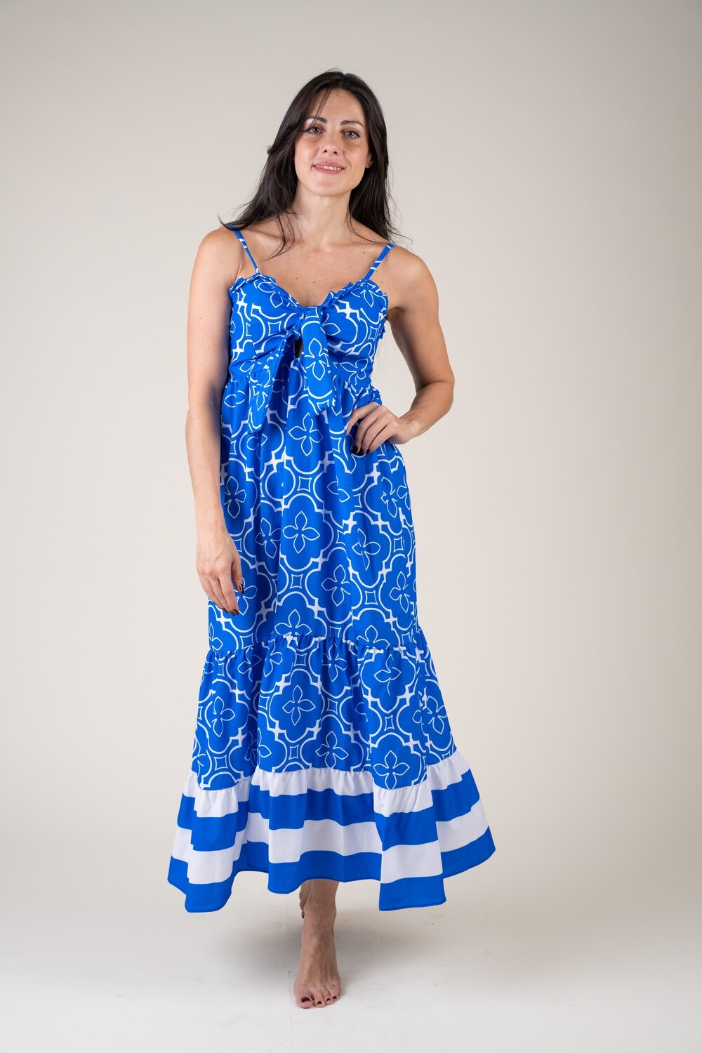 Maxidress Resort Valentina Azul