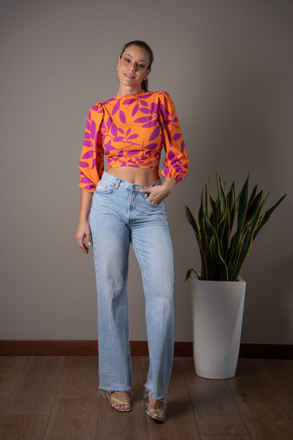 Blusa Mariadne naranja