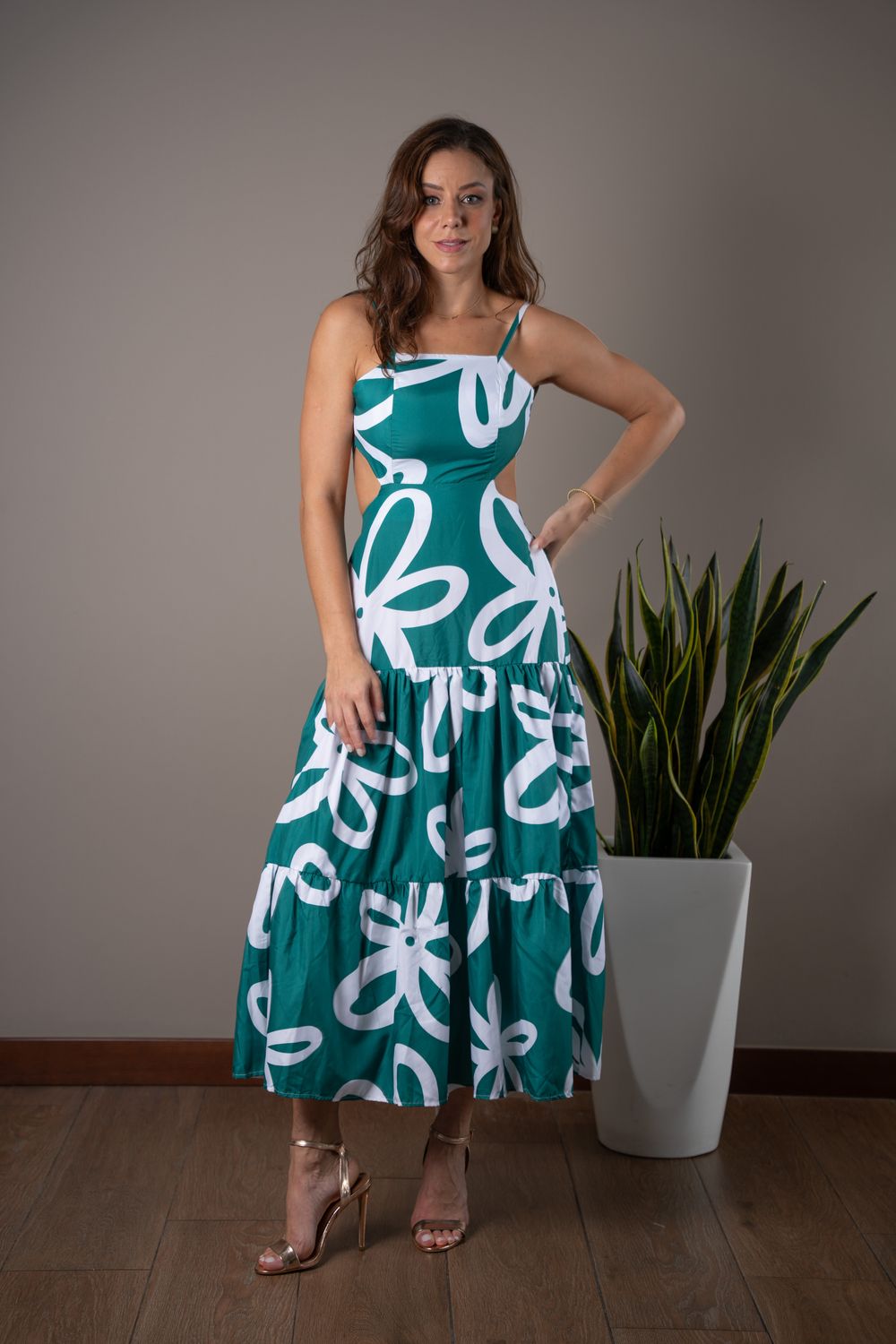 Vestido Leandra verde