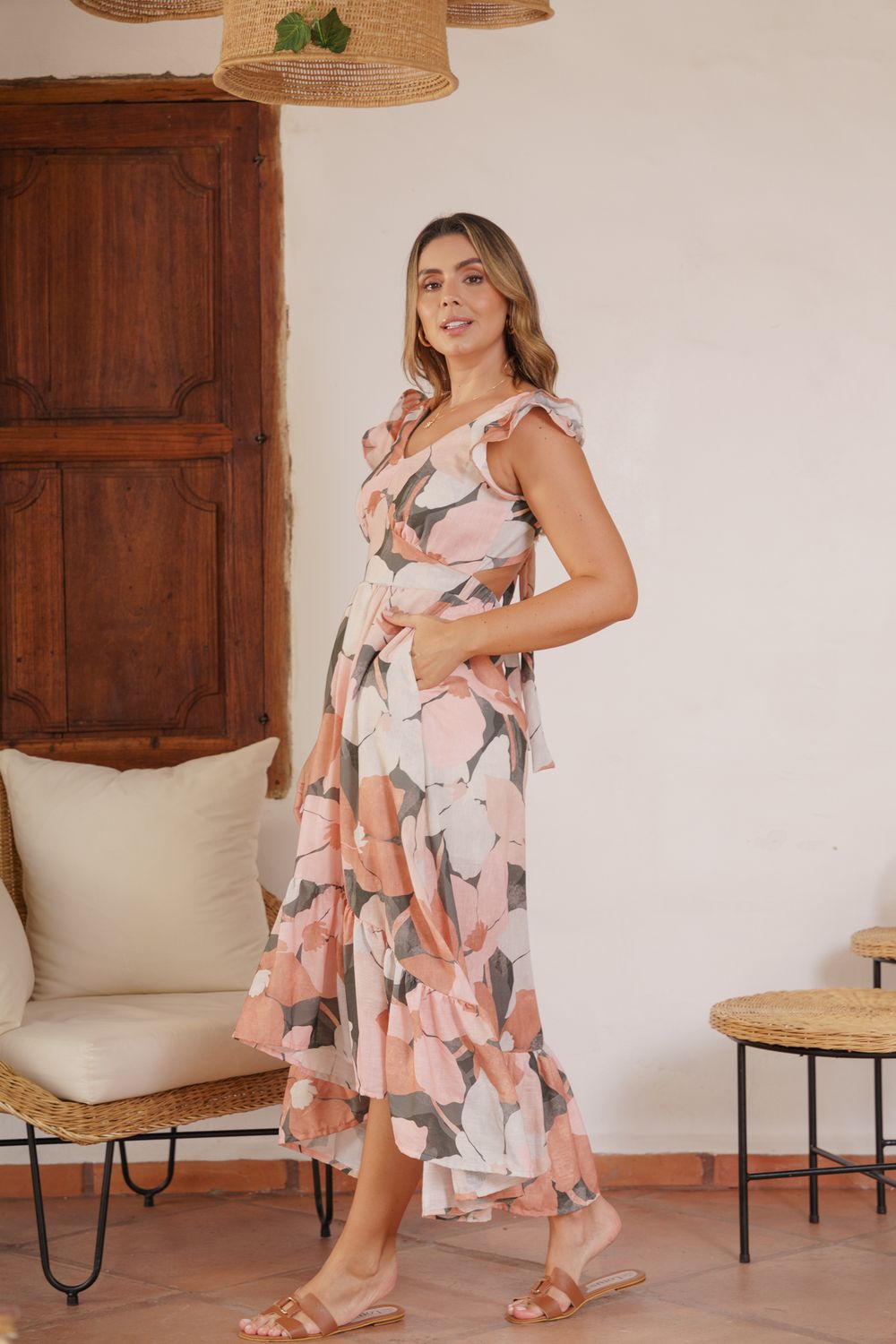 Vestido Naomi Rosa