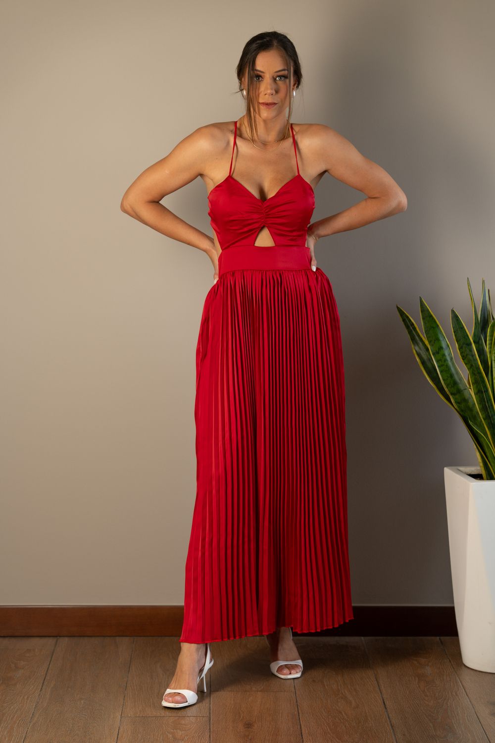 Vestido Milán rojo