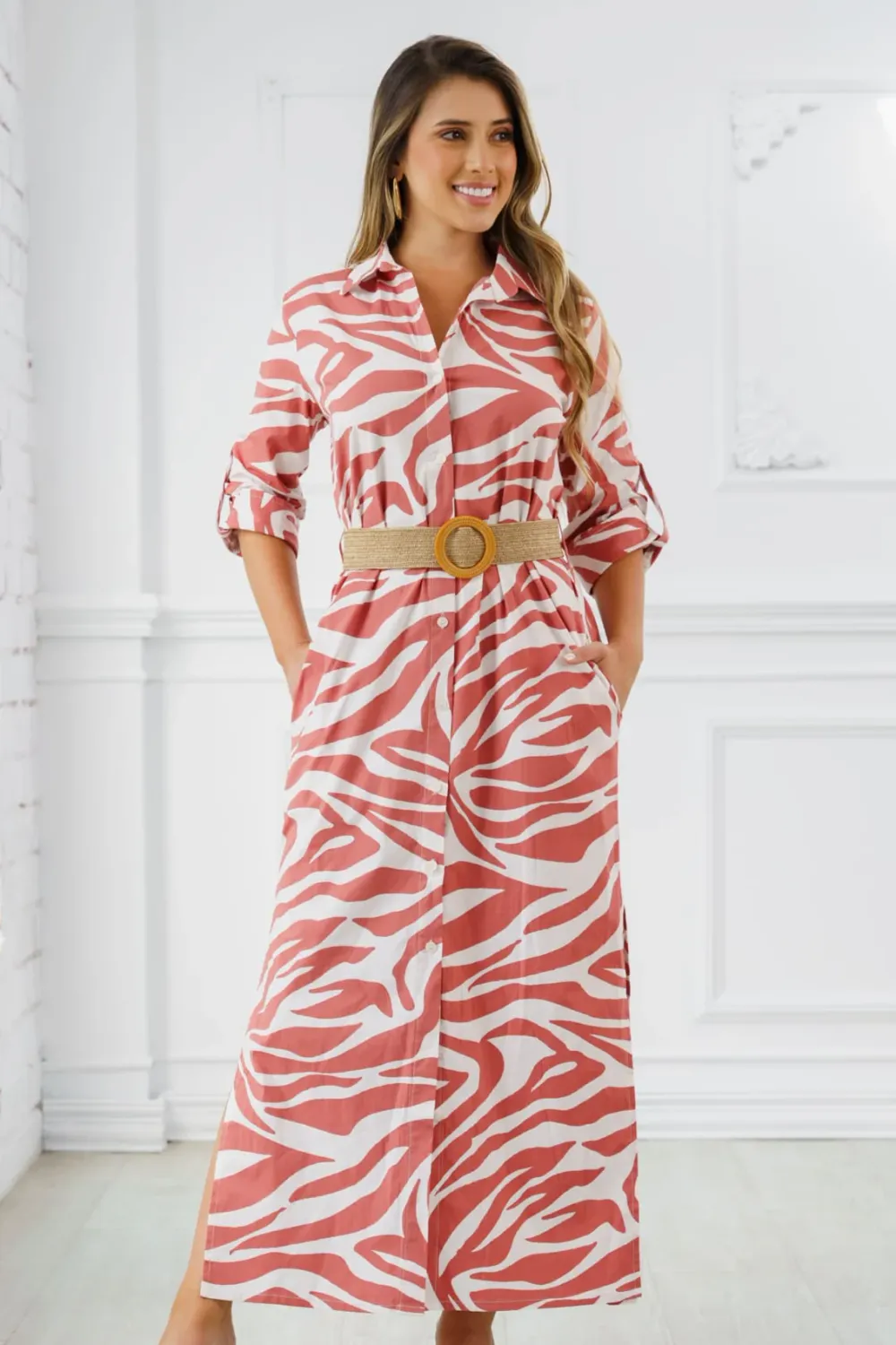 Vestido Camille Terracota
