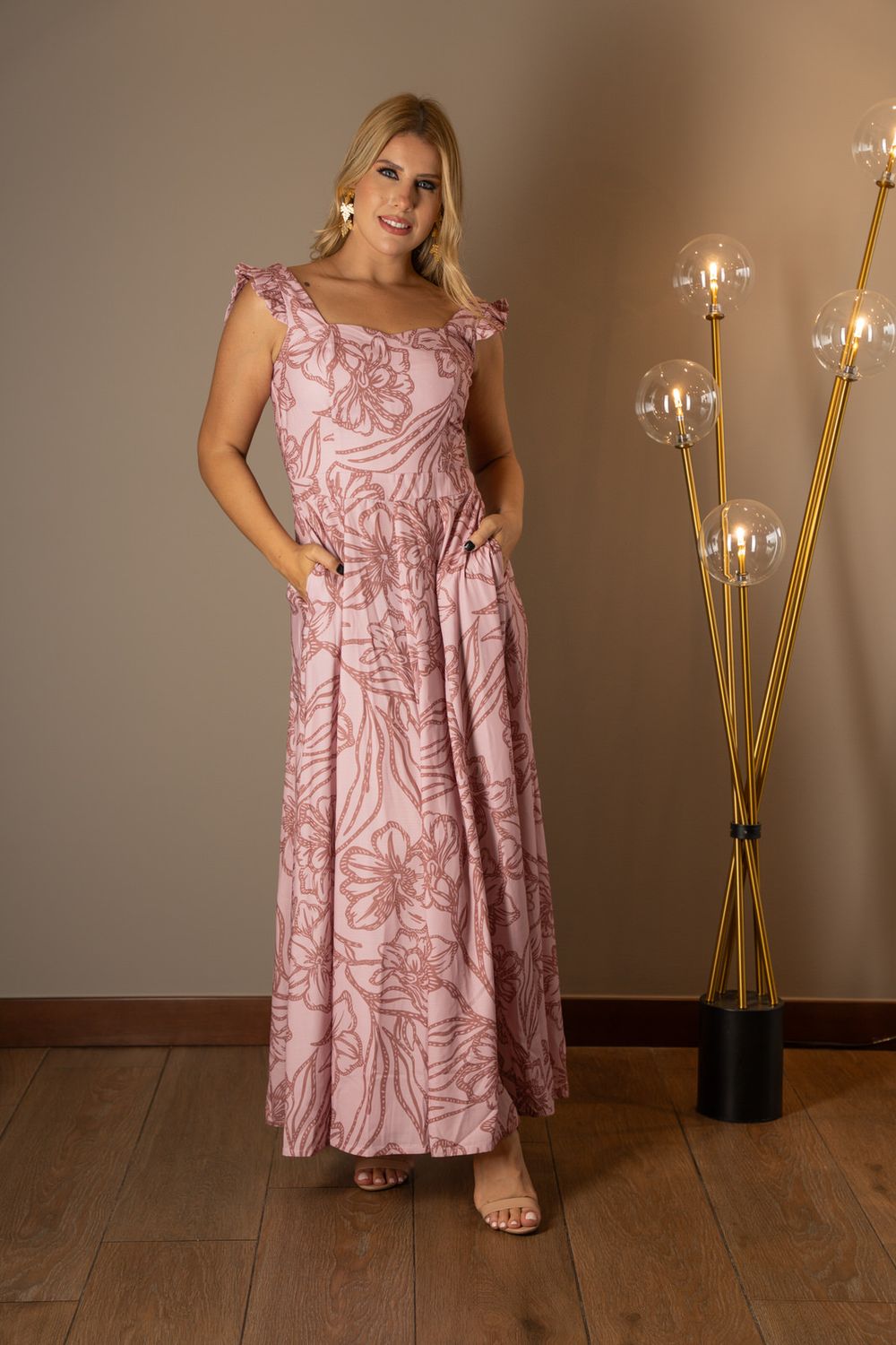 Vestido Adria Rosa