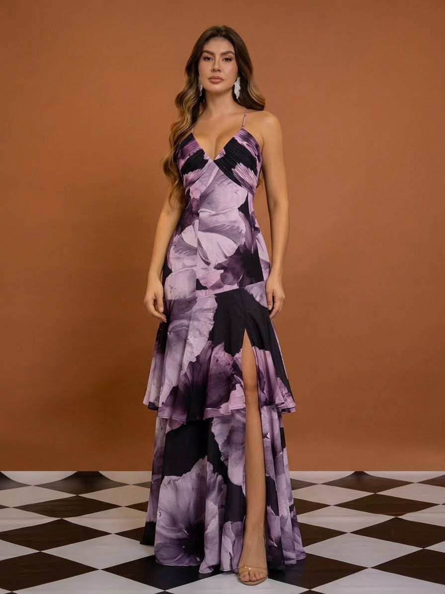 Vestido Maite Morado