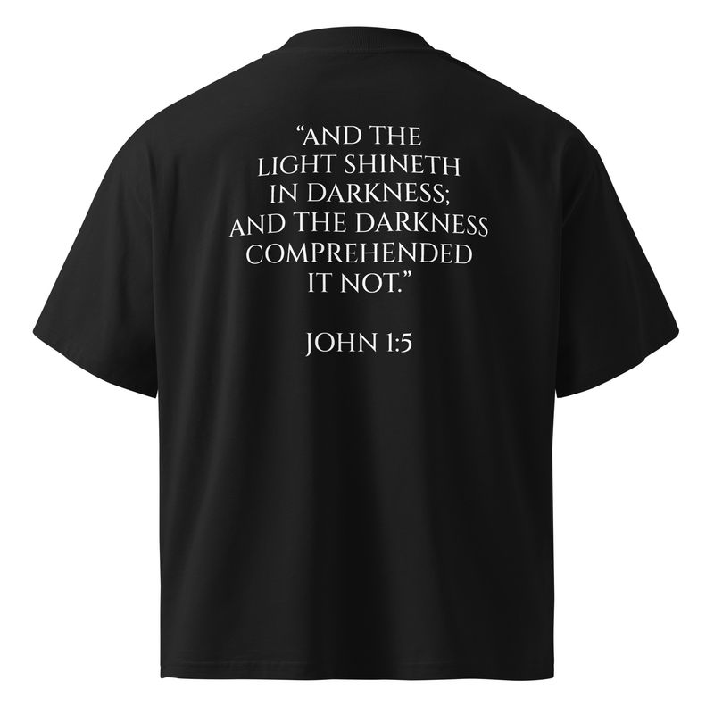 Organic Oversized High Neck T-Shirt | Black