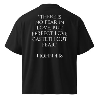 Organic Oversized High Neck T-Shirt | Black