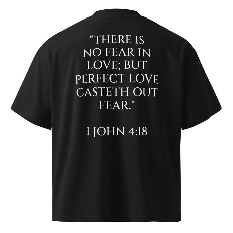 Organic Oversized High Neck T-Shirt | Black