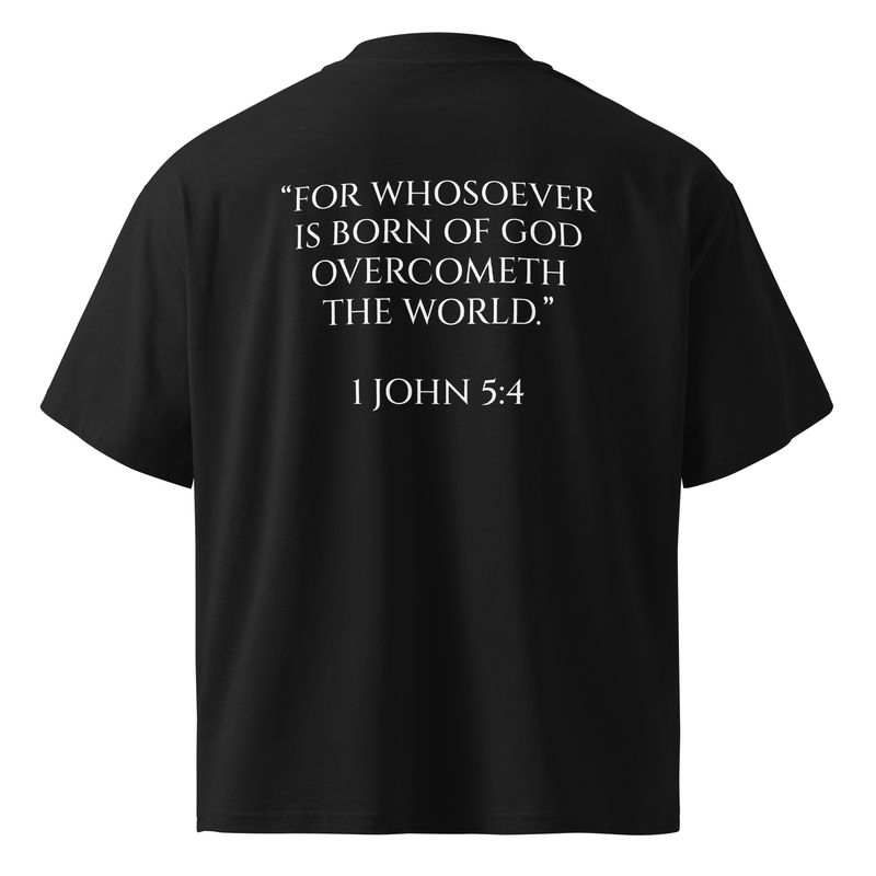 Organic Oversized High Neck T-Shirt | Black