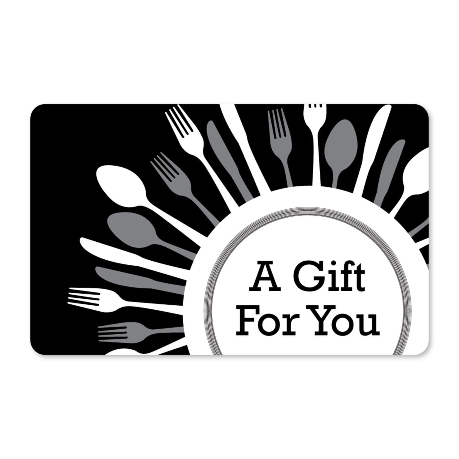 Gift Cards - Plate and Utensils