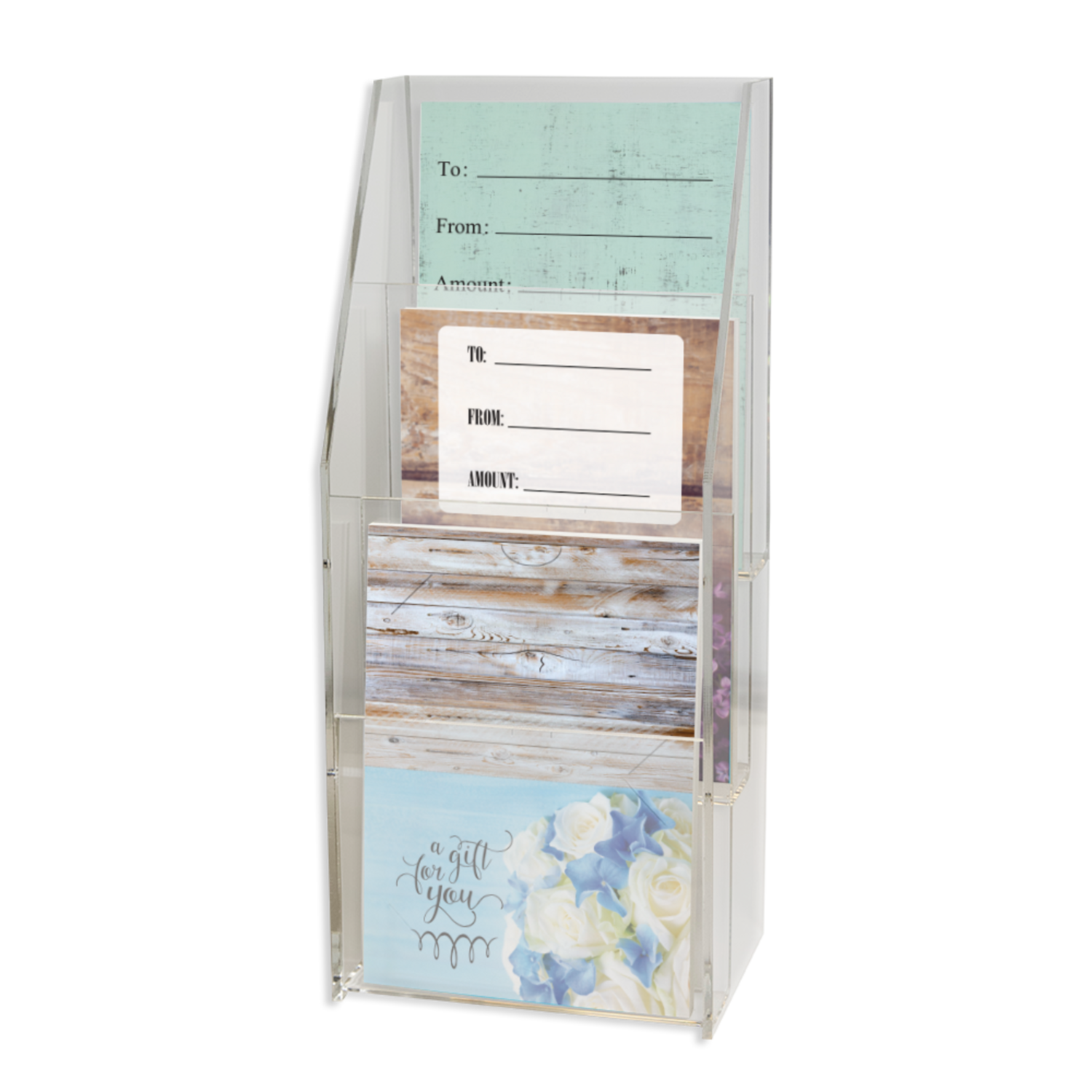 3 Tier Gift Card Holder Display Stand