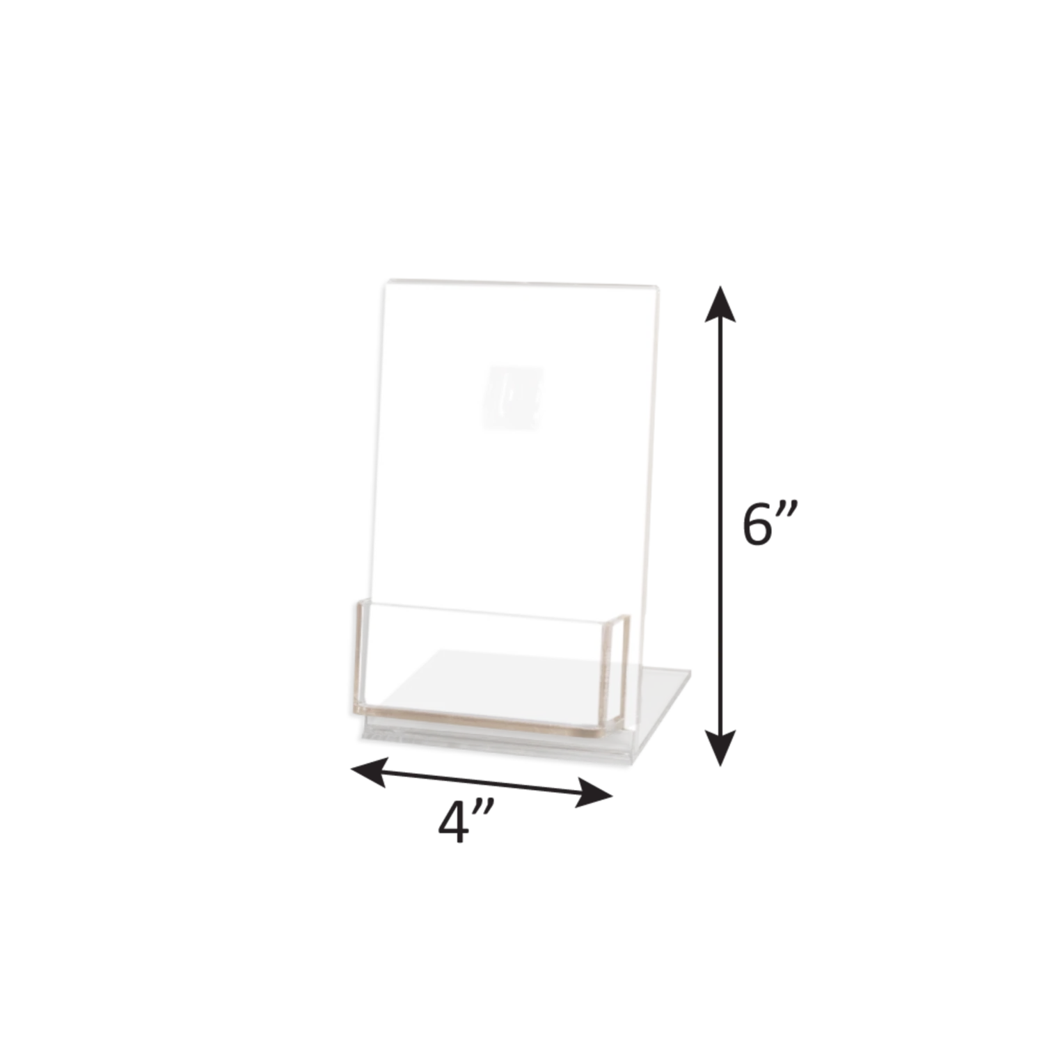 4x6 Acrylic Gift Card Display Stand