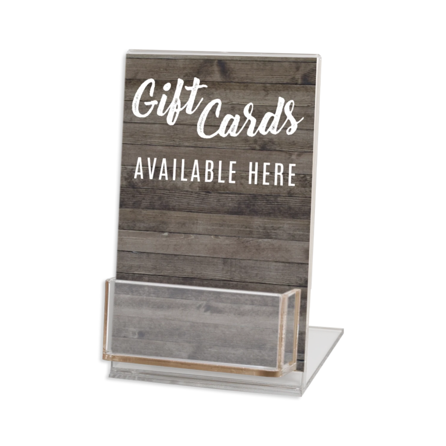 4x6 Acrylic Gift Card Display Stand