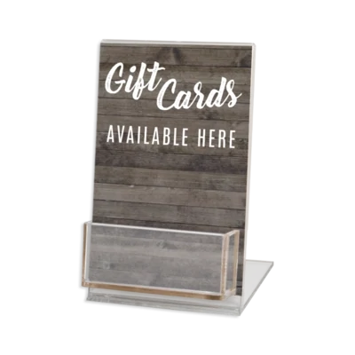 4x6 Acrylic Gift Card Display Stand