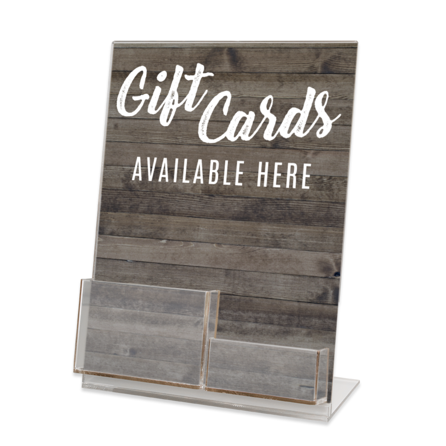 Gift Card &amp; Gift Card Holder Acrylic Display Stand