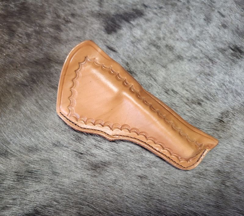 Cattleman cross draw border tooled 4 5/8" Ruger Single 6 or Wrangler