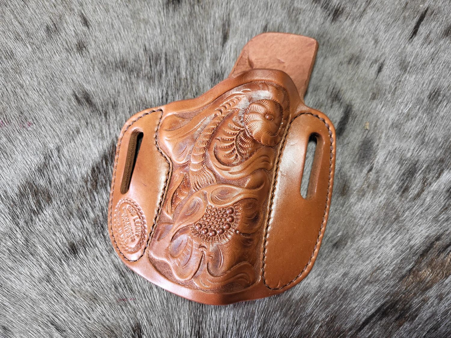 1911 Commander Floral Tooled rh