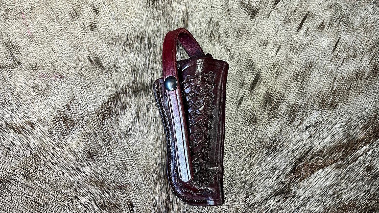 120 RH Oxblood Basket weaved for 4.25" D frame