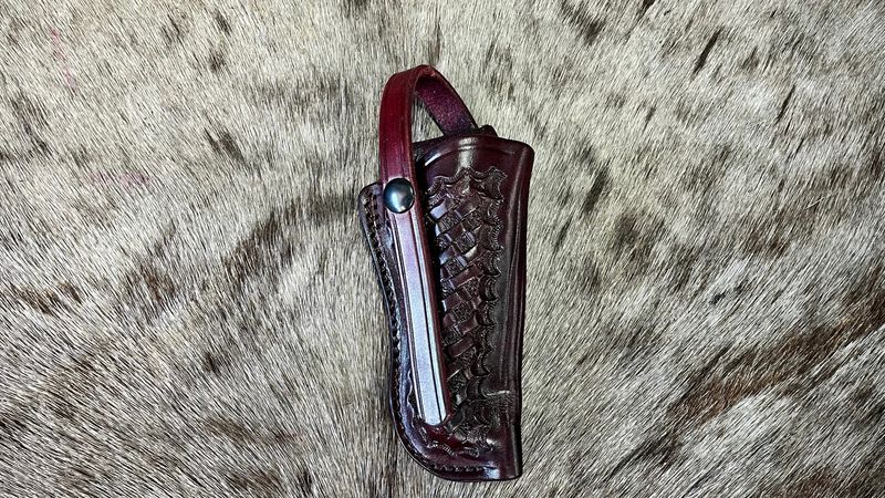 120 RH Oxblood Basket weaved for 4.25" D frame