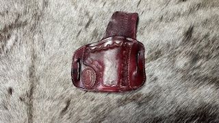 Cuda Glock 43X RH Oxblood Border Stamped