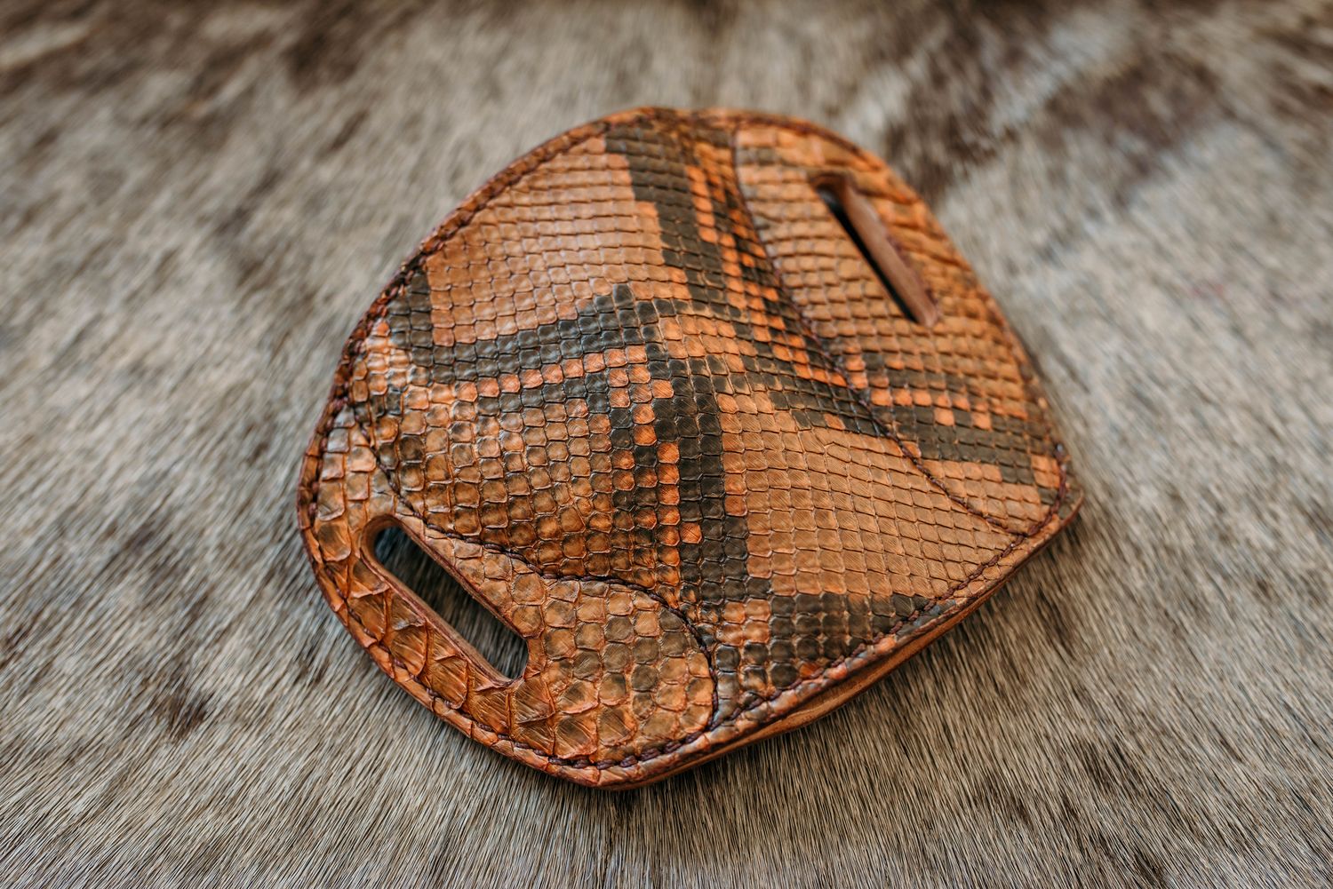 2" J Frame Python Skin Silver Dollar RH