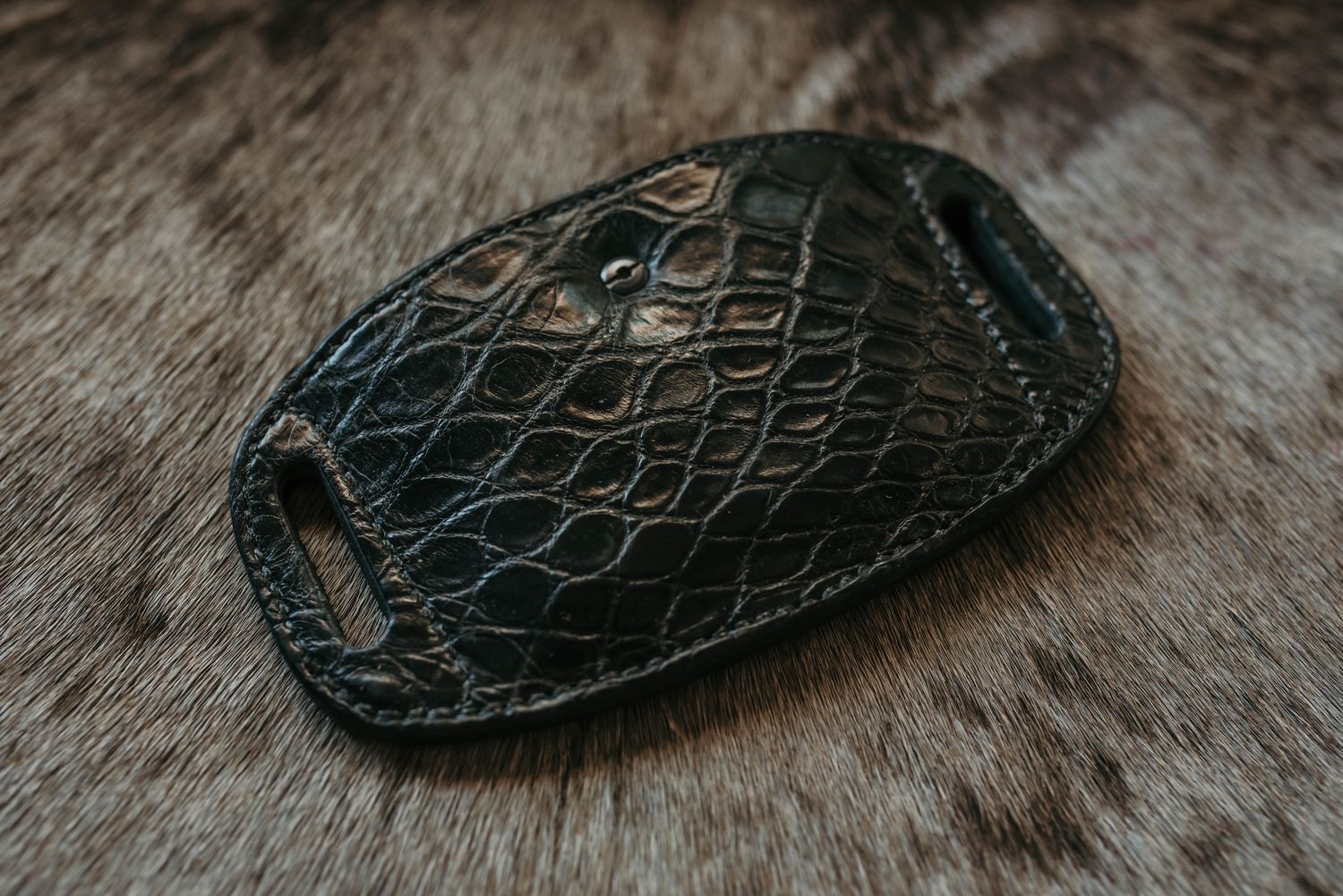 G17 Alligator Dual CID Mag Pouch Black