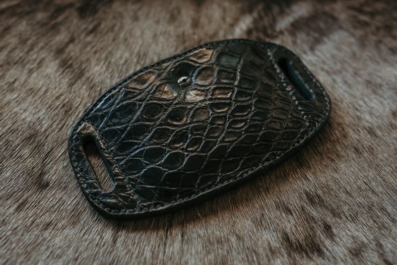 G17 Alligator Dual CID Mag Pouch Black