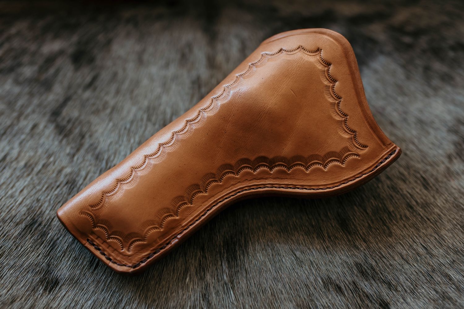 Eldorado S&W 4" L Frame LH Tan Boarder Stamp​