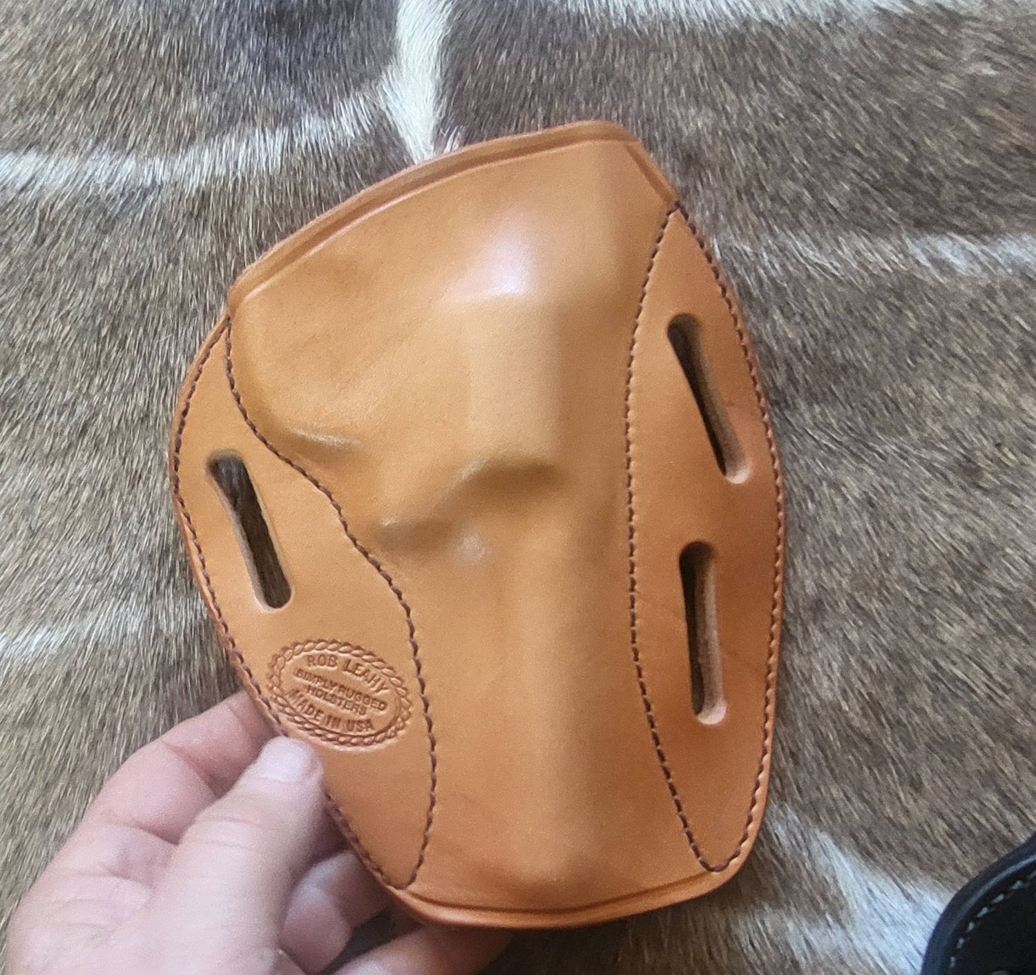 Sourdough pancake 4" S&W K frame rh tan